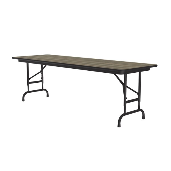 CFA Adjustable HPL Folding Tables 24x60 Colonial Hickory